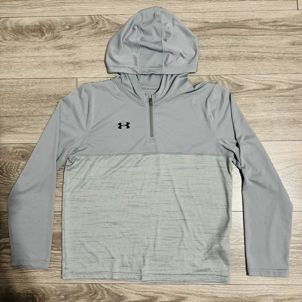 Youth Under Armour Heat Gear Loose Fit Thin Fabric Hoodie Size‎ Large Athletic